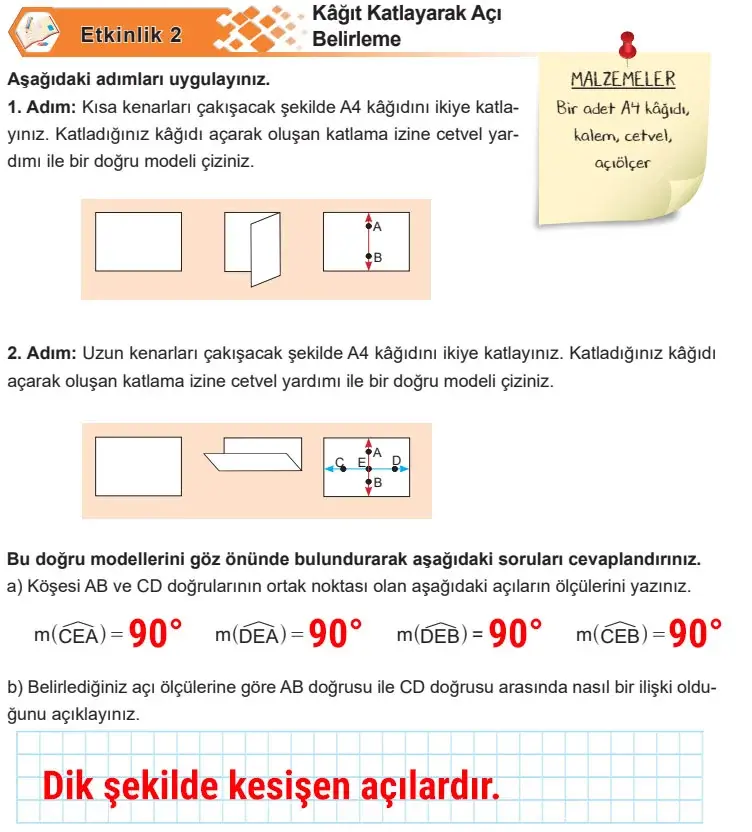 5. Sınıf Matematik Ders Kitabı Sayfa 47 Cevapları Birinci Kitap