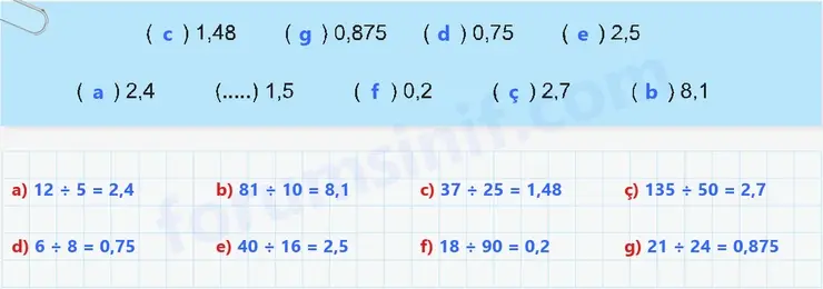 6. Sınıf Matematik Ders Kitabı Sayfa 100 Cevapları 1. Kitap - 2 6. Sınıf Matematik Ders Kitabı Sayfa 100 Cevapları 1. Kitap - 2