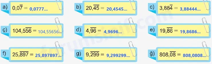 6. Sınıf Matematik Ders Kitabı Sayfa 105 Cevapları 1. Kitap 6. Sınıf Matematik Ders Kitabı Sayfa 105 Cevapları 1. Kitap