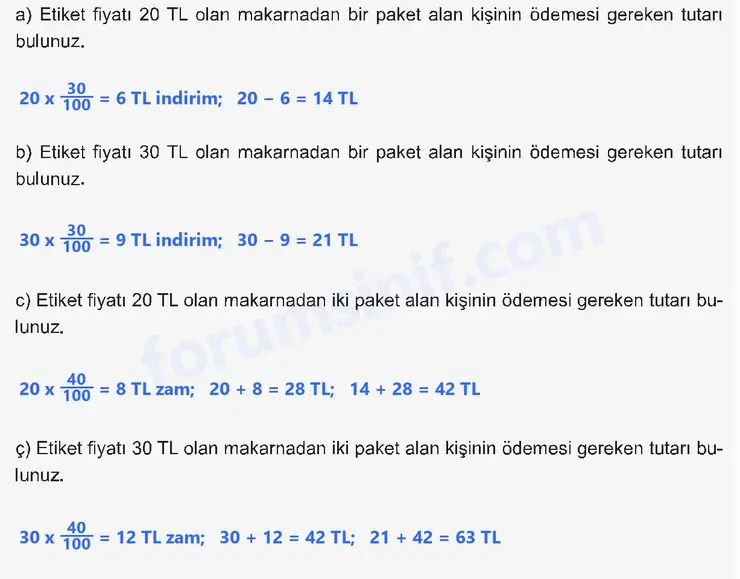 6. Sınıf Matematik Ders Kitabı Sayfa 148 Cevapları 1. Kitap