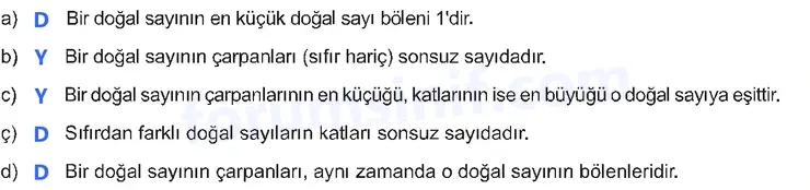 6. Sınıf Matematik Ders Kitabı Sayfa 26 Cevapları 1. Kitap - 3