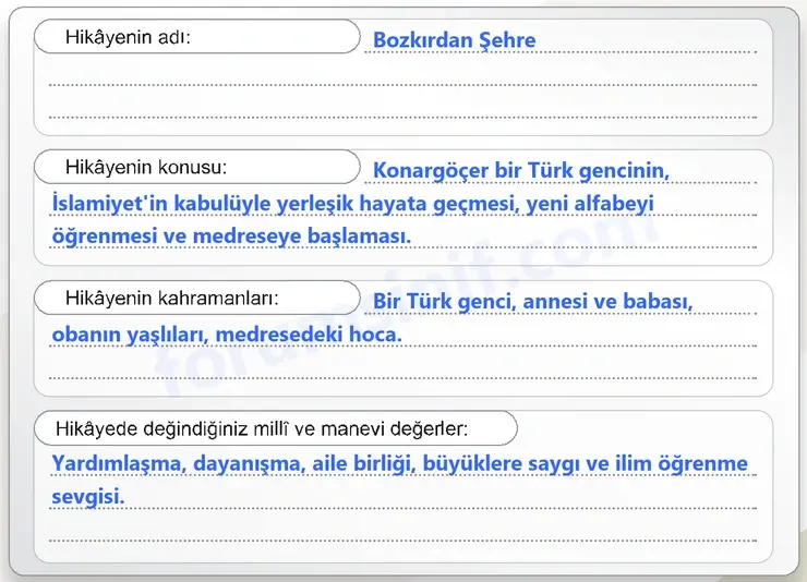 6. Sınıf Sosyal Bilgiler Ders Kitabı Sayfa 158 Cevapları 1. Kitap