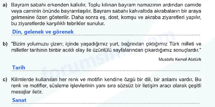 6. Sınıf Sosyal Bilgiler Ders Kitabı Sayfa 51 Cevapları 1. Kitap