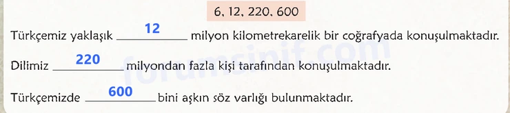 6. Sınıf Türkçe Ders Kitabı Sayfa 42 Cevapları 1. Kitap - 2