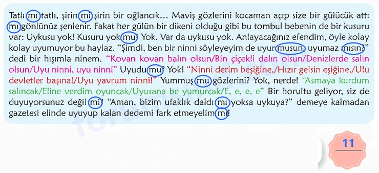 6. Sınıf Türkçe Ders Kitabı Sayfa 47 Cevapları 1. Kitap