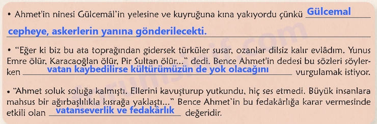 6. Sınıf Türkçe Ders Kitabı Sayfa 73 Cevapları 1. Kitap 6. Sınıf Türkçe Ders Kitabı Sayfa 73 Cevapları 1. Kitap