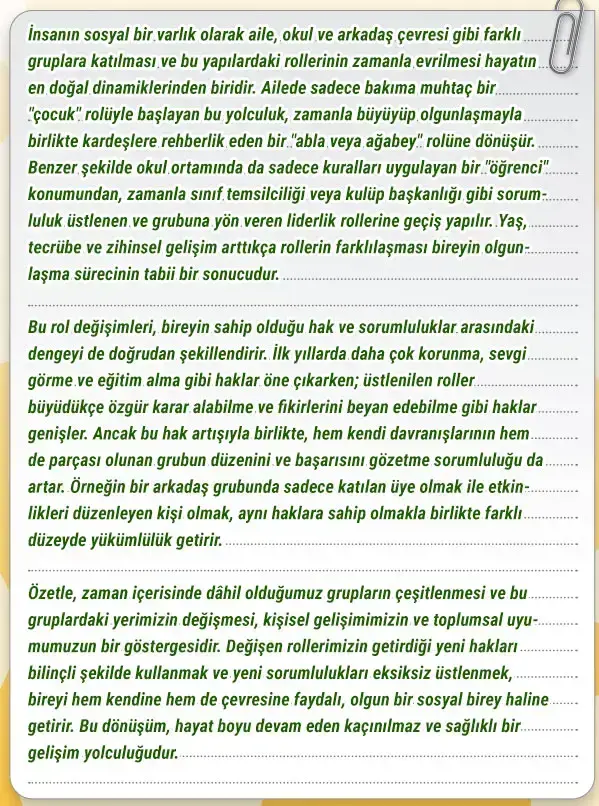 6. Sınıf Sosyal Bilgiler Ders Kitabı Sayfa 22 Cevapları Birinci Kitap