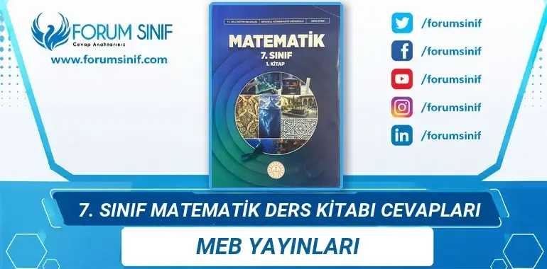 7. Sınıf Matematik Ders Kitabı Cevapları MEB Yayınları 2026