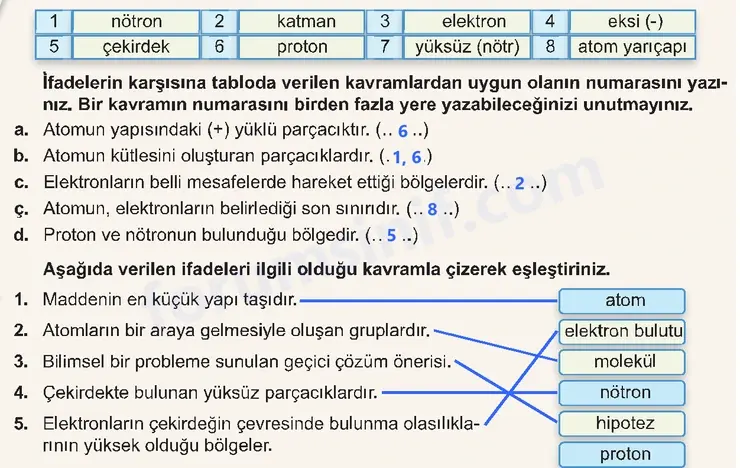 7. Sınıf Fen Bilimleri Ders Kitabı Sayfa 57 Cevapları 2. KİTAP 7. Sınıf Fen Bilimleri Ders Kitabı Sayfa 57 Cevapları 2. KİTAP