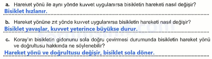 7. Sınıf Fen Bilimleri Ders Kitabı Sayfa 58 Cevapları 7. Sınıf Fen Bilimleri Ders Kitabı Sayfa 58 Cevapları