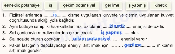 7. Sınıf Fen Bilimleri Ders Kitabı Sayfa 70 Cevapları - 2