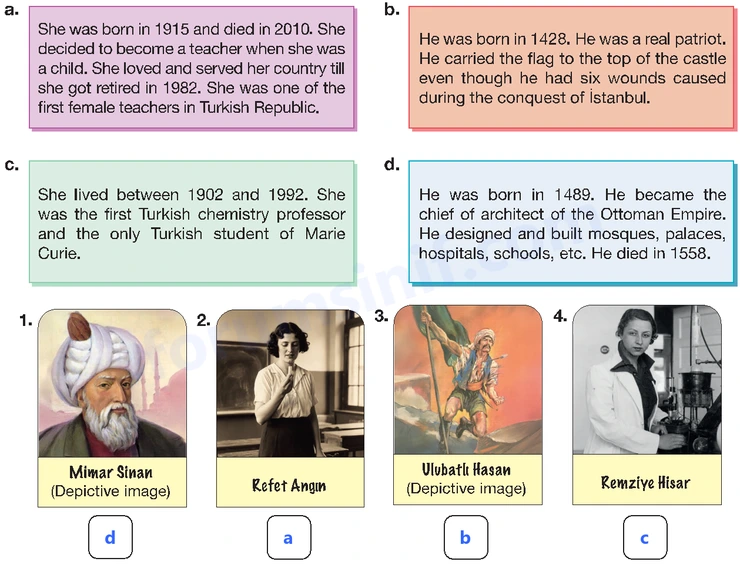 7. Sınıf İngilizce Ders Kitabı Sayfa 52 Cevapları Bilim ve Kültür Yayınları - 1