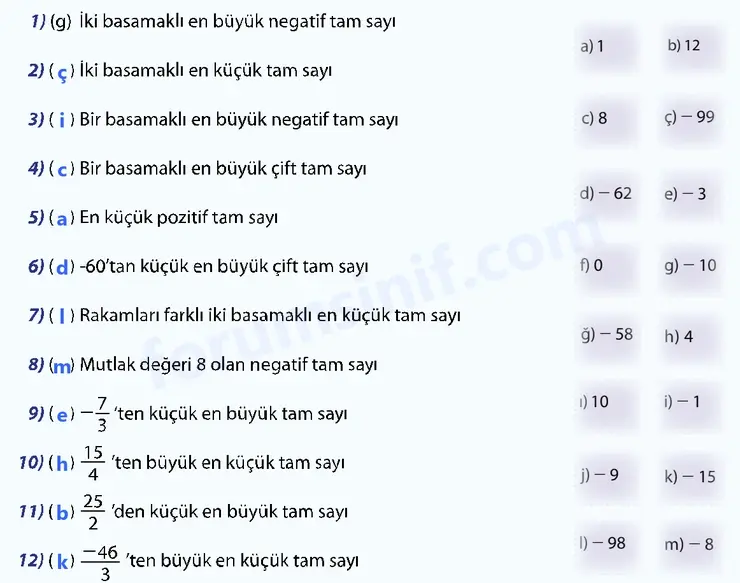 7. Sınıf Matematik Ders Kitabı Sayfa 60 Cevapları 1. Kitap - 3 7. Sınıf Matematik Ders Kitabı Sayfa 60 Cevapları 1. Kitap - 3