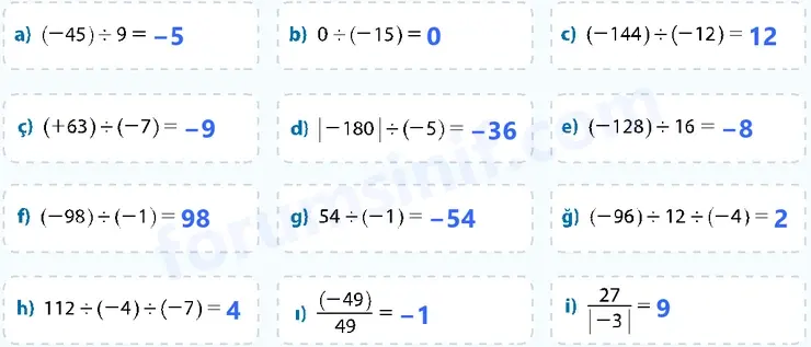 7. Sınıf Matematik Ders Kitabı Sayfa 78 Cevapları 1. Kitap