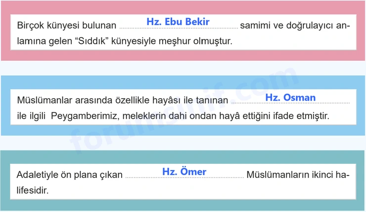 7. Sınıf Peygamberimizin Hayatı Sayfa 75 Cevapları MEB Yayınları