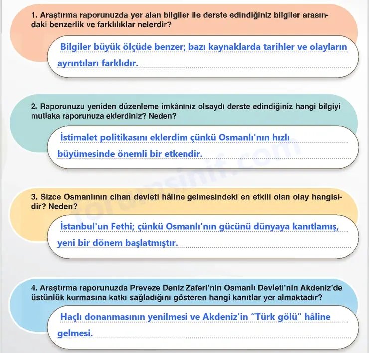 7. Sınıf Sosyal Bilgiler Ders Kitabı Sayfa 107 Cevapları 1. Kitap 7. Sınıf Sosyal Bilgiler Ders Kitabı Sayfa 107 Cevapları 1. Kitap