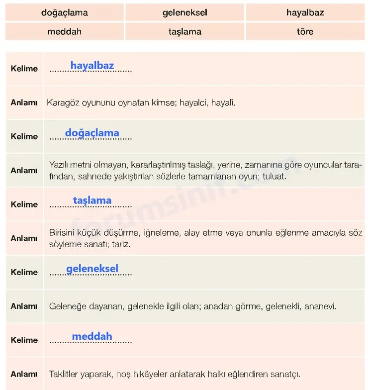 7. Sınıf Türkçe Ders Kitabı Sayfa 26 Cevapları 2. KİTAP 7. Sınıf Türkçe Ders Kitabı Sayfa 26 Cevapları 2. KİTAP
