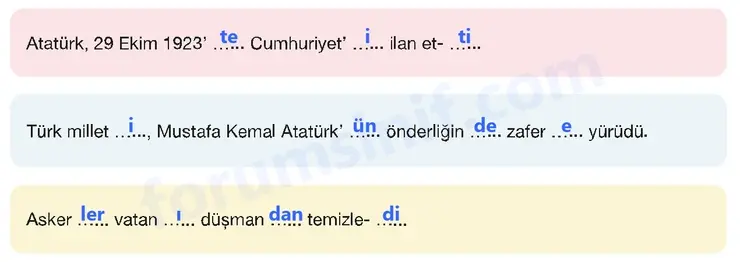 7. Sınıf Türkçe Ders Kitabı Sayfa 110 Cevapları 1. Kitap - 2