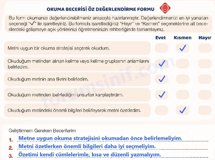 7. Sınıf Türkçe Ders Kitabı Sayfa 118 Cevapları 1. Kitap - 2