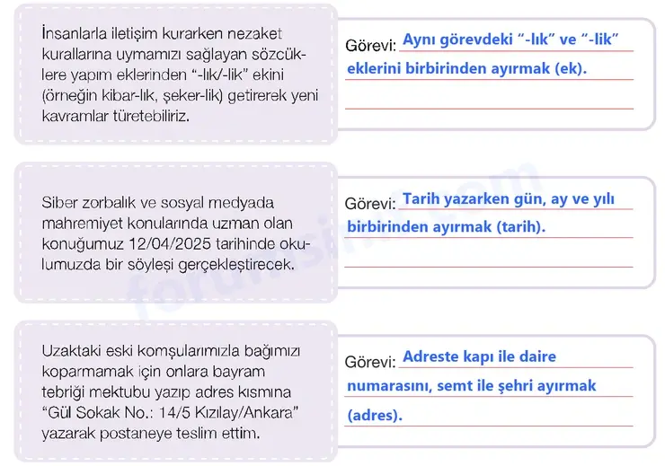 7. Sınıf Türkçe Ders Kitabı Sayfa 163 Cevapları 1. Kitap 7. Sınıf Türkçe Ders Kitabı Sayfa 163 Cevapları 1. Kitap