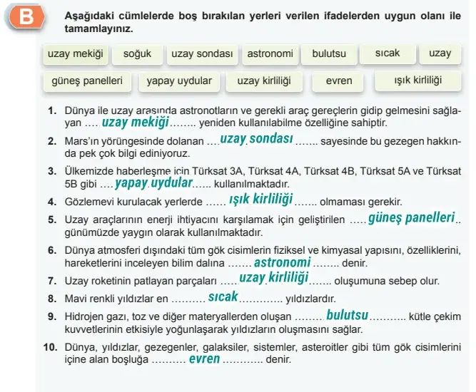 7. Sınıf Fen Bilimleri Ders Kitabı Sayfa 51 Cevapları MEB Yayınları 7. Sınıf Fen Bilimleri Ders Kitabı Sayfa 51 Cevapları MEB Yayınları