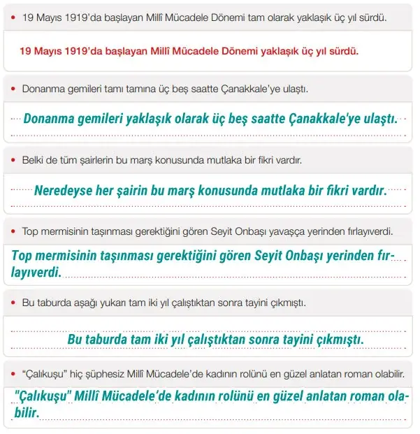 7. Sınıf Türkçe Ders Kitabı Sayfa 93 Cevapları Birinci Kitap 7. Sınıf Türkçe Ders Kitabı Sayfa 93 Cevapları Birinci Kitap