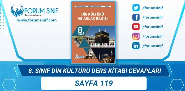 8. Sınıf Din Kültürü Ders Kitabı Sayfa 119 Cevapları Bilim ve Kültür Yayınları 8. Sınıf Din Kültürü Ders Kitabı Sayfa 119 Cevapları Bilim ve Kültür Yayınları