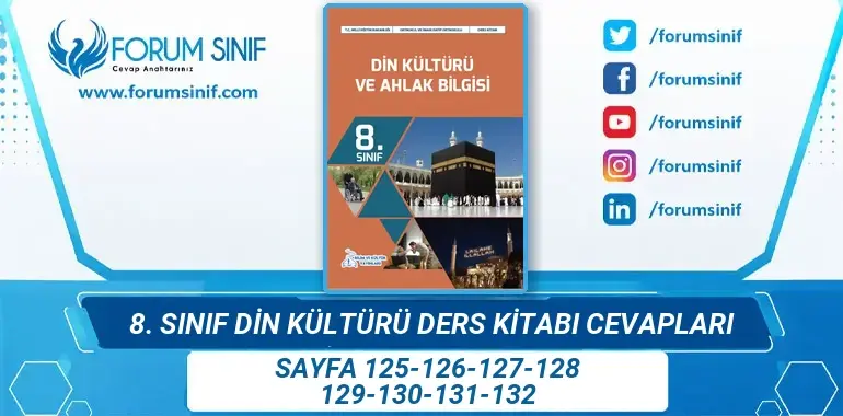 8. Sınıf Din Kültürü Ders Kitabı Sayfa 125-126-127-128-129-130-131-132 Cevapları Bilim ve Kültür Yayınları 8. Sınıf Din Kültürü Ders Kitabı Sayfa 125-126-127-128-129-130-131-132 Cevapları Bilim ve Kültür Yayınları