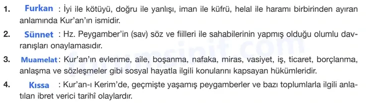 8. Sınıf Din Kültürü Sayfa 147 Cevapları Bilim ve Kültür Yayınları 8. Sınıf Din Kültürü Sayfa 147 Cevapları Bilim ve Kültür Yayınları