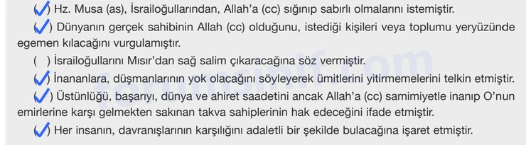8. Sınıf Din Kültürü Sayfa 30 Cevapları Bilim ve Kültür Yayınları