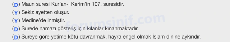 8. Sınıf Din Kültürü Sayfa 58 Cevapları Bilim ve Kültür Yayınları