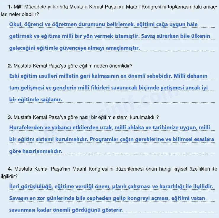 8. Sınıf İnkılap Tarihi Sayfa 104 Cevapları Dersdestek Yayıncılık 8. Sınıf İnkılap Tarihi Sayfa 104 Cevapları Dersdestek Yayıncılık