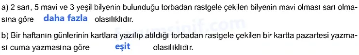 8. Sınıf Matematik Ders Kitabı Sayfa 119 Cevapları MEB Yayınları 8. Sınıf Matematik Ders Kitabı Sayfa 119 Cevapları MEB Yayınları