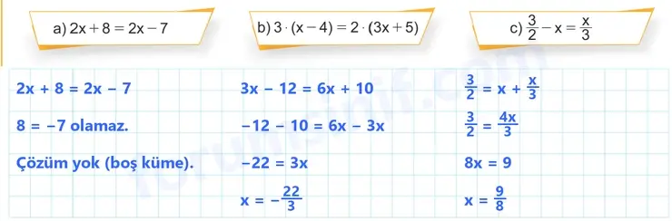 8. Sınıf Matematik Ders Kitabı Sayfa 173 Cevapları MEB Yayınları 8. Sınıf Matematik Ders Kitabı Sayfa 173 Cevapları MEB Yayınları