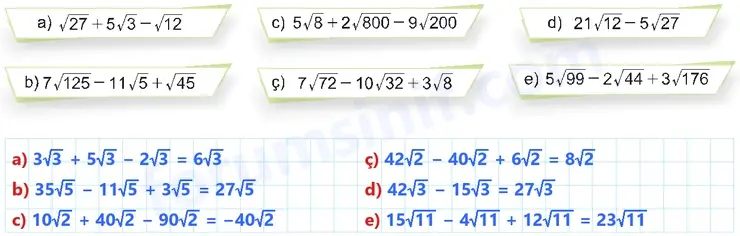 8. Sınıf Matematik Ders Kitabı Sayfa 85 Cevapları MEB Yayınları 8. Sınıf Matematik Ders Kitabı Sayfa 85 Cevapları MEB Yayınları