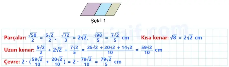 8. Sınıf Matematik Ders Kitabı Sayfa 86 Cevapları MEB Yayınları - 5 8. Sınıf Matematik Ders Kitabı Sayfa 86 Cevapları MEB Yayınları - 5