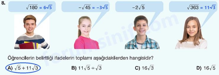 8. Sınıf Matematik Ders Kitabı Sayfa 109 Cevapları Sonuç Yayınları - 5 8. Sınıf Matematik Ders Kitabı Sayfa 109 Cevapları Sonuç Yayınları - 5