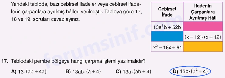 8. Sınıf Matematik Ders Kitabı Sayfa 158 Cevapları Sonuç Yayınları 8. Sınıf Matematik Ders Kitabı Sayfa 158 Cevapları Sonuç Yayınları
