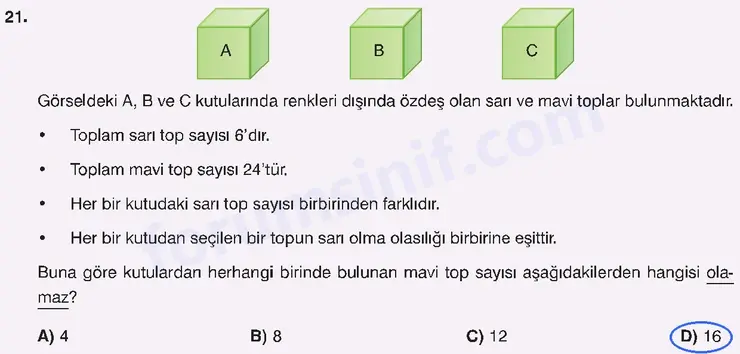 8. Sınıf Matematik Ders Kitabı Sayfa 159 Cevapları Sonuç Yayınları 8. Sınıf Matematik Ders Kitabı Sayfa 159 Cevapları Sonuç Yayınları