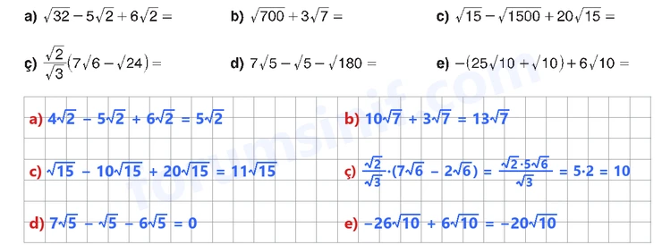 8. Sınıf Matematik Ders Kitabı Sayfa 84 Cevapları Sonuç Yayınları
