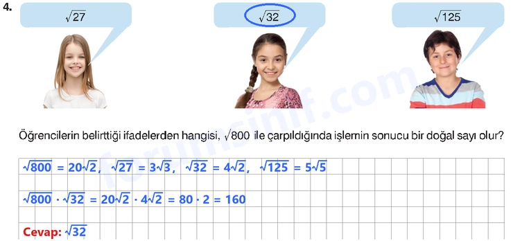 8. Sınıf Matematik Ders Kitabı Sayfa 88 Cevapları Sonuç Yayınları - 4 8. Sınıf Matematik Ders Kitabı Sayfa 88 Cevapları Sonuç Yayınları - 4