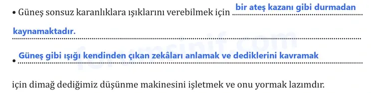 8. Sınıf Türkçe Ders Kitabı Sayfa 15 Cevapları MEB Yayınları 8. Sınıf Türkçe Ders Kitabı Sayfa 15 Cevapları MEB Yayınları
