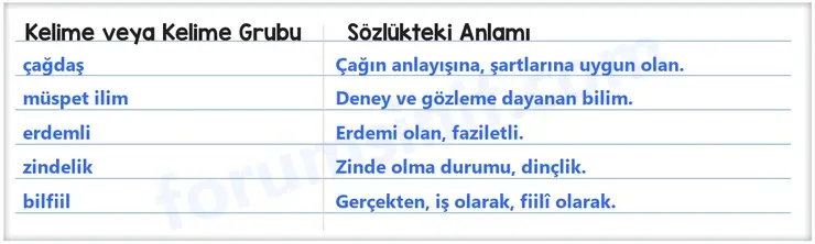 8. Sınıf Türkçe Ders Kitabı Sayfa 210 Cevapları MEB Yayınları 8. Sınıf Türkçe Ders Kitabı Sayfa 210 Cevapları MEB Yayınları