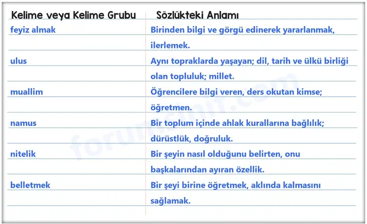 8. Sınıf Türkçe Ders Kitabı Sayfa 53 Cevapları MEB Yayınları 8. Sınıf Türkçe Ders Kitabı Sayfa 53 Cevapları MEB Yayınları