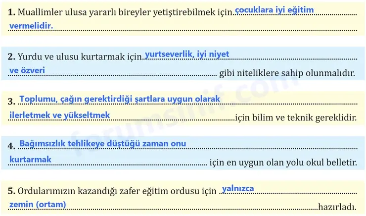 8. Sınıf Türkçe Ders Kitabı Sayfa 54 Cevapları MEB Yayınları