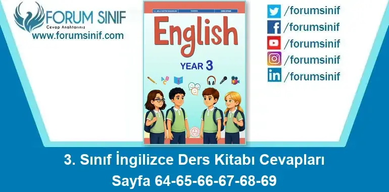 3. Sınıf İngilizce Ders Kitabı Cevapları Sayfa 64-65-66-67-68-69 3. Sınıf İngilizce Ders Kitabı Cevapları Sayfa 64-65-66-67-68-69