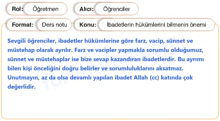 Temel Dini Bilgiler (İslam 1) Sayfa 68 Cevapları MEB Yayınları